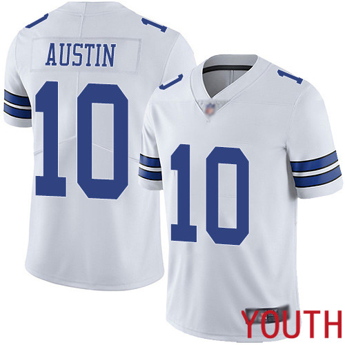 Youth Dallas Cowboys Limited White Tavon Austin Road 10 Vapor Untouchable NFL Jersey